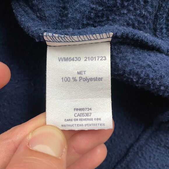 Columbia Steens Mountain Fleece Jacket Mens 3XL Blue 1/4 Snap Button Zip Pocket - Picture 8 of 13